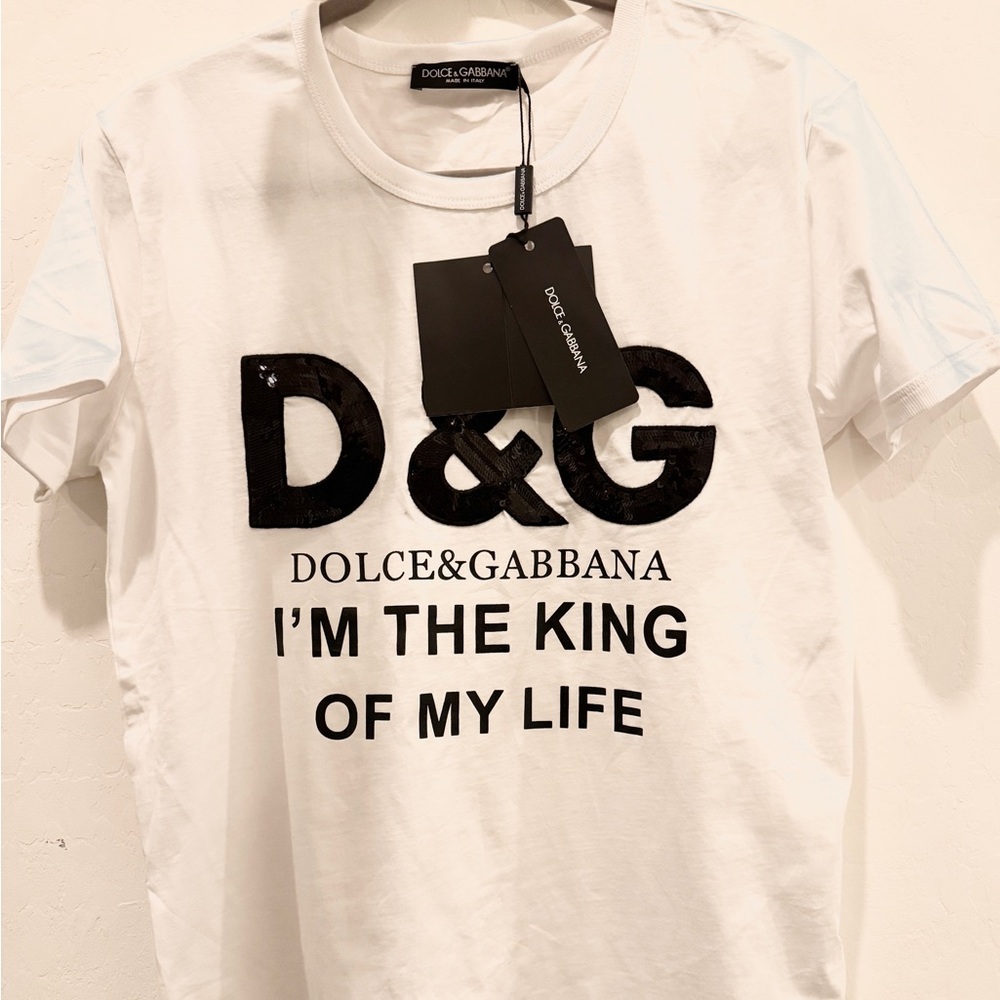 Dolce & Gabbana White Graphic T-Shirt